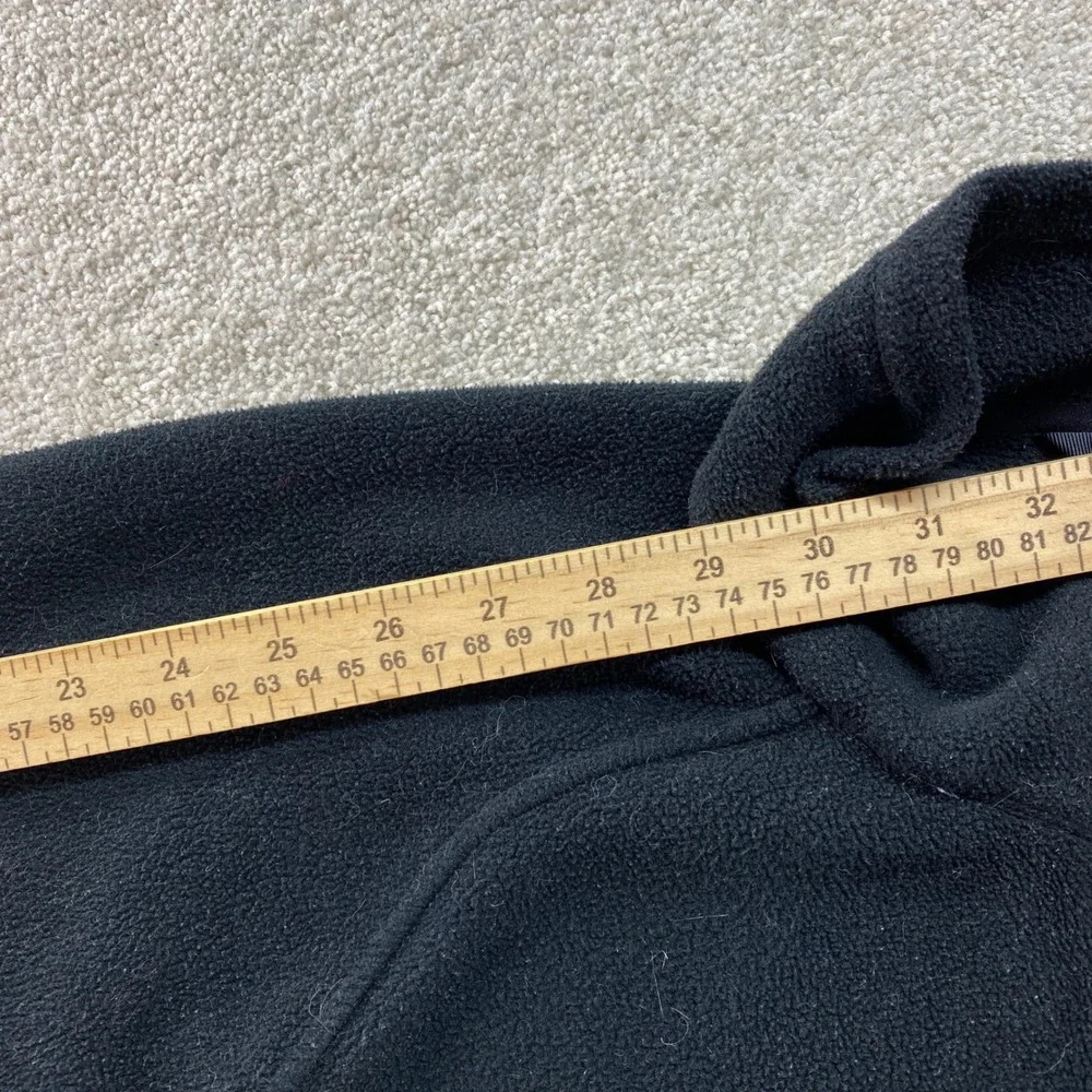The North Face Full Zip Fleece Jacket Mens Large Black‎ TKA 100 Mock Neck Raglan